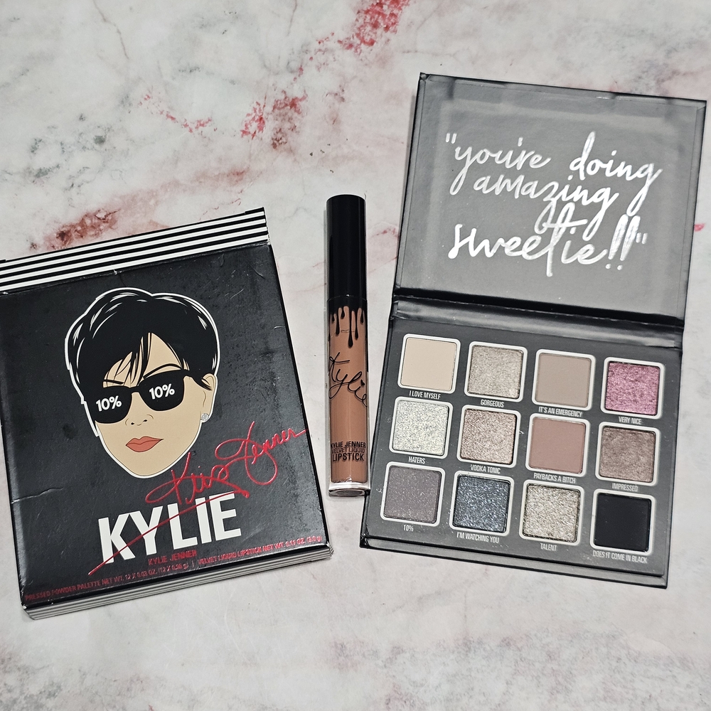 Kylie Cosmetics Lip Kit and Eyeshadow Palette - Nude and Multi-Color